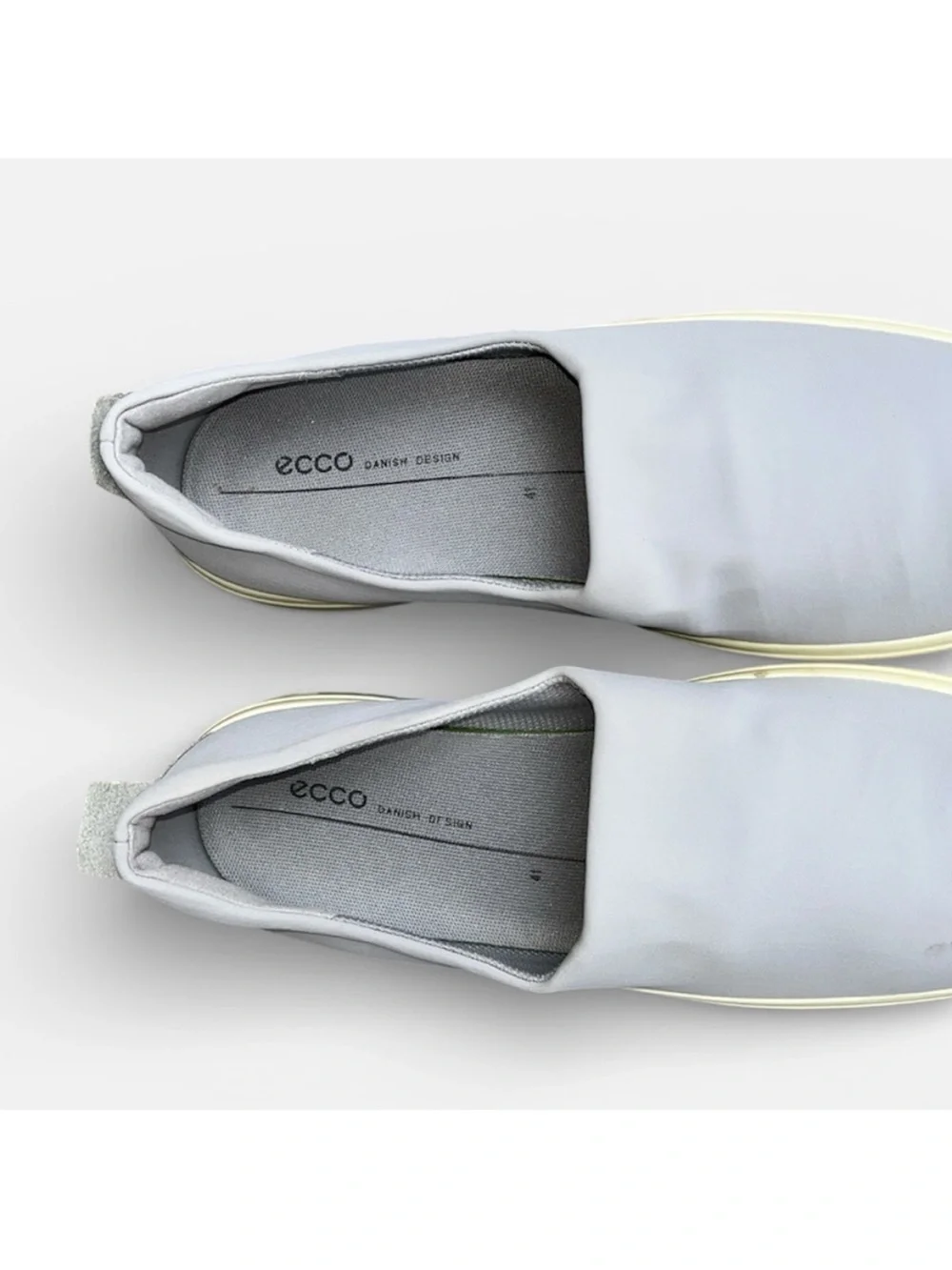 ECCO Soft 7 Wedge Slip-on Sneaker Silver Gray Women’s EU Sz 41; US 10-10.5